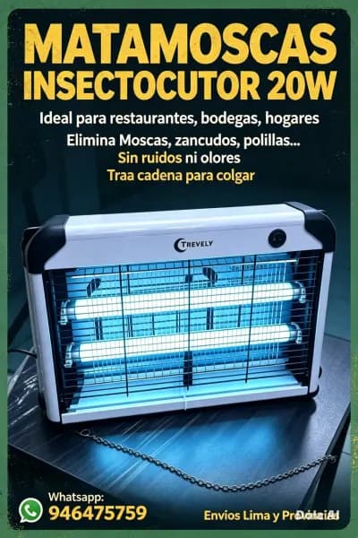 Matamoscas eléctrico 20w