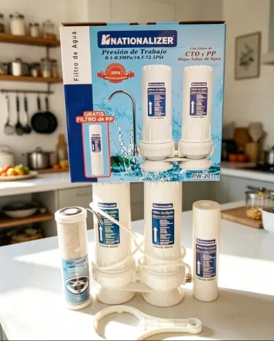 💧 Filtro Purificador de Agua Nationalizer — Doble Etapa